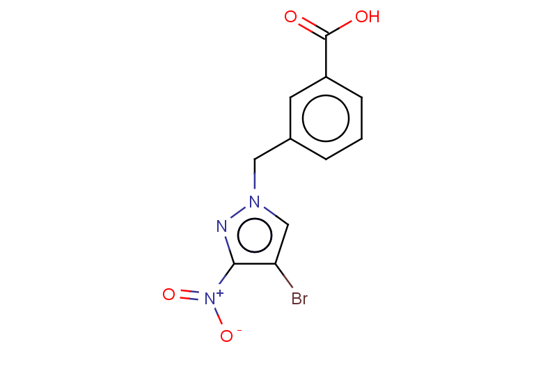 3-[(4-bromo-3-nitro-1H-pyrazol-1-yl)methyl]benzoic acid