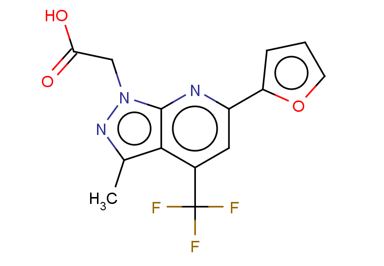 2-[6-(furan-2-yl)-3-methyl-4-(trifluoromethyl)-1H-pyrazolo[3,4-b]pyridin-1-yl]acetic acid