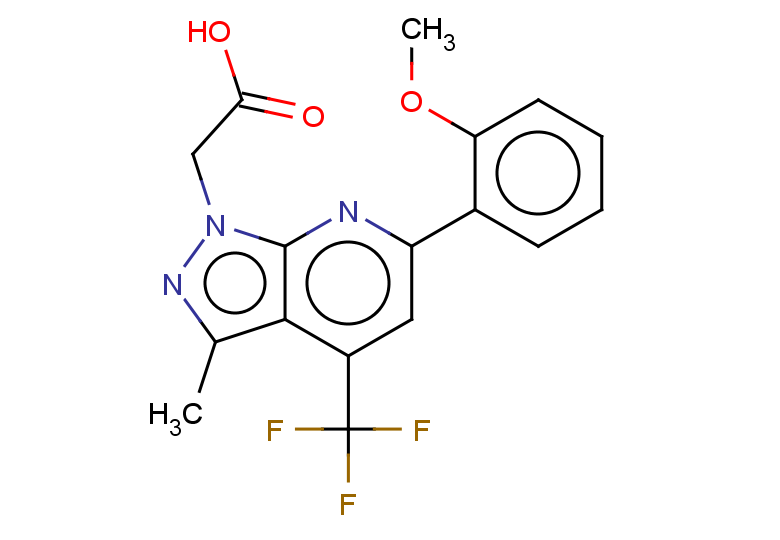 2-[6-(2-methoxyphenyl)-3-methyl-4-(trifluoromethyl)-1H-pyrazolo[3,4-b]pyridin-1-yl]acetic acid