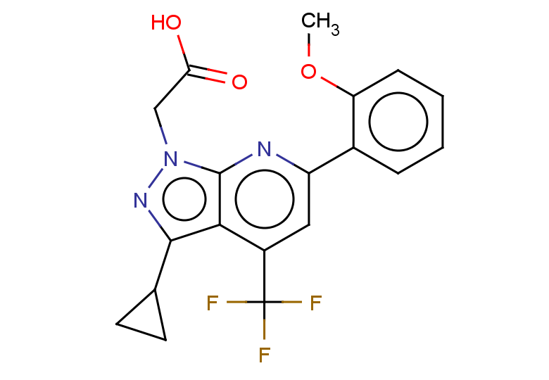 2-[3-cyclopropyl-6-(2-methoxyphenyl)-4-(trifluoromethyl)-1H-pyrazolo[3,4-b]pyridin-1-yl]acetic acid
