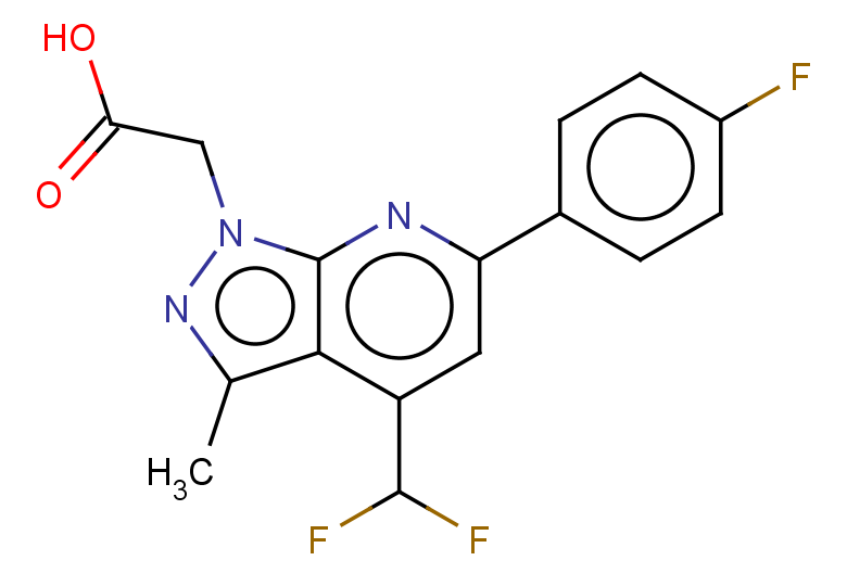 2-[4-(difluoromethyl)-6-(4-fluorophenyl)-3-methyl-1H-pyrazolo[3,4-b]pyridin-1-yl]acetic acid