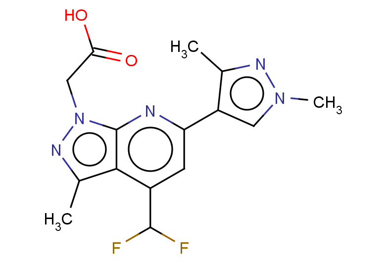 2-[4-(difluoromethyl)-6-(1,3-dimethyl-1H-pyrazol-4-yl)-3-methyl-1H-pyrazolo[3,4-b]pyridin-1-yl]acetic acid