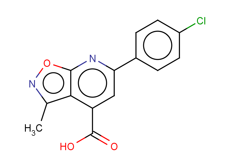 6-(4-chlorophenyl)-3-methyl-[1,2]oxazolo[5,4-b]pyridine-4-carboxylic acid