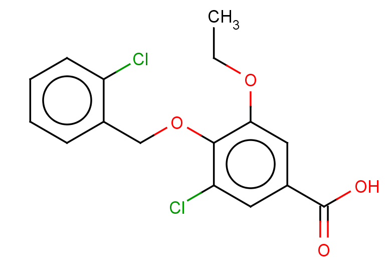 3-CHLORO-4-[(2-CHLOROBENZYL)OXY]-5-ETHOXYBENZOIC ACID