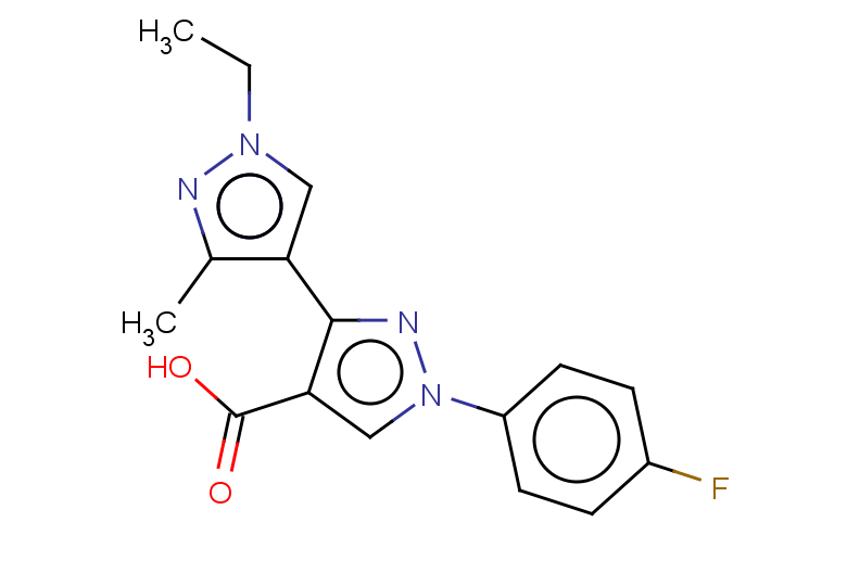 3-(1-ethyl-3-methyl-1H-pyrazol-4-yl)-1-(4-fluorophenyl)-1H-pyrazole-4-carboxylic acid