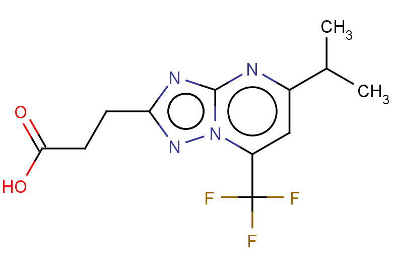 3-[5-(propan-2-yl)-7-(trifluoromethyl)-[1,2,4]triazolo[1,5-a]pyrimidin-2-yl]propanoic acid
