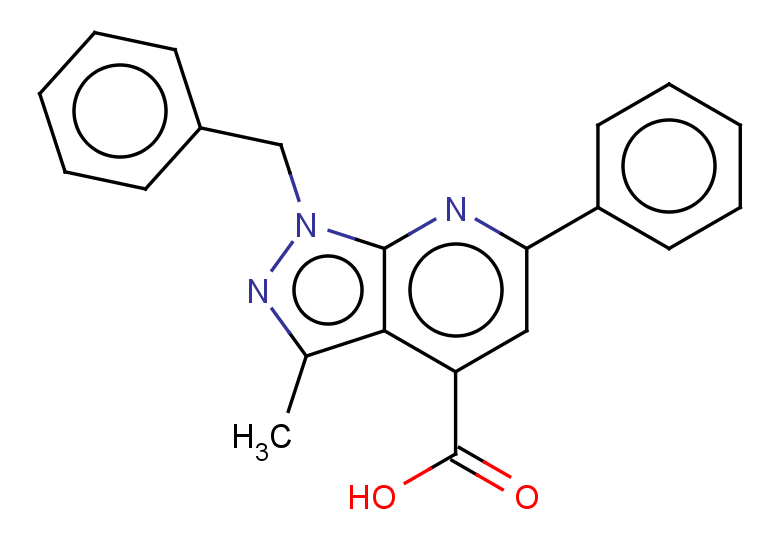 1-benzyl-3-methyl-6-phenyl-1H-pyrazolo[3,4-b]pyridine-4-carboxylic acid