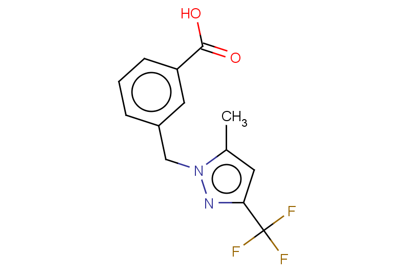 3-{[5-methyl-3-(trifluoromethyl)-1H-pyrazol-1-yl]methyl}benzoic acid
