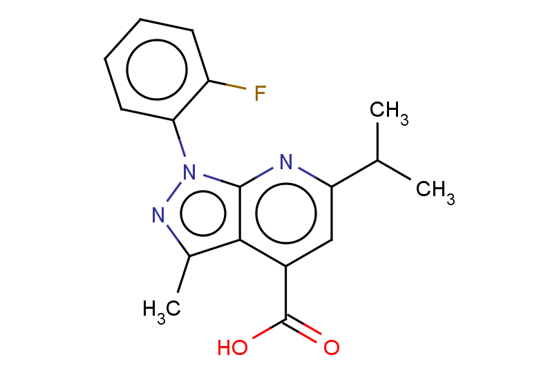 1-(2-fluorophenyl)-3-methyl-6-(propan-2-yl)-1H-pyrazolo[3,4-b]pyridine-4-carboxylic acid