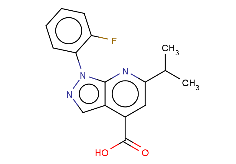1-(2-fluorophenyl)-6-(propan-2-yl)-1H-pyrazolo[3,4-b]pyridine-4-carboxylic acid