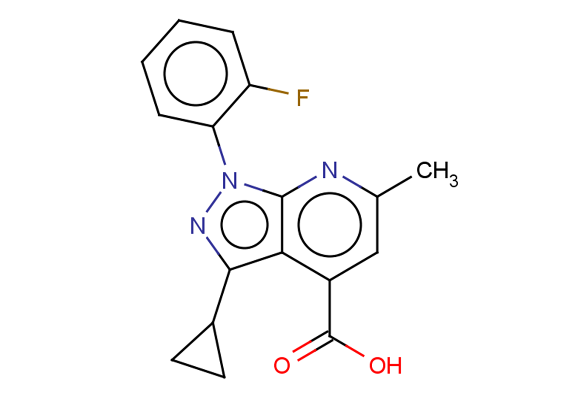 3-cyclopropyl-1-(2-fluorophenyl)-6-methyl-1H-pyrazolo[3,4-b]pyridine-4-carboxylic acid