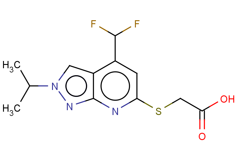 2-{[4-(difluoromethyl)-2-(propan-2-yl)-2H-pyrazolo[3,4-b]pyridin-6-yl]sulfanyl}acetic acid