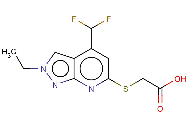 2-{[4-(difluoromethyl)-2-ethyl-2H-pyrazolo[3,4-b]pyridin-6-yl]sulfanyl}acetic acid