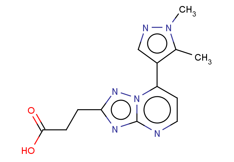 3-[7-(1,5-dimethyl-1H-pyrazol-4-yl)-[1,2,4]triazolo[1,5-a]pyrimidin-2-yl]propanoic acid