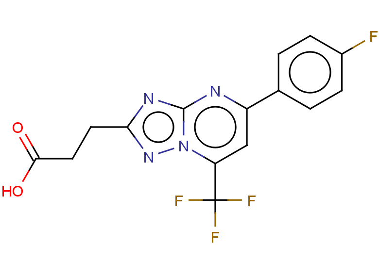 3-[5-(4-fluorophenyl)-7-(trifluoromethyl)-[1,2,4]triazolo[1,5-a]pyrimidin-2-yl]propanoic acid