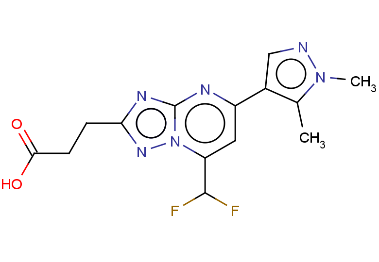 3-[7-(difluoromethyl)-5-(1,5-dimethyl-1H-pyrazol-4-yl)-[1,2,4]triazolo[1,5-a]pyrimidin-2-yl]propanoic acid