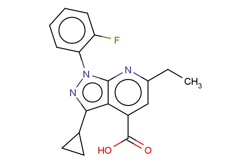 3-cyclopropyl-6-ethyl-1-(2-fluorophenyl)-1H-pyrazolo[3,4-b]pyridine-4-carboxylic acid