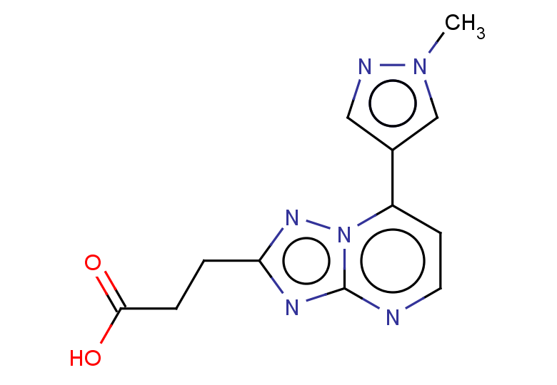 3-[7-(1-methyl-1H-pyrazol-4-yl)-[1,2,4]triazolo[1,5-a]pyrimidin-2-yl]propanoic acid