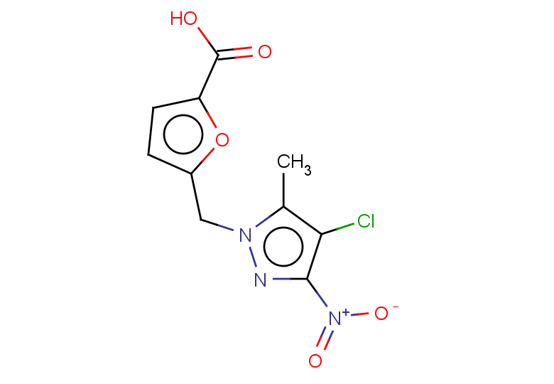 5-[(4-chloro-5-methyl-3-nitro-1H-pyrazol-1-yl)methyl]furan-2-carboxylic acid