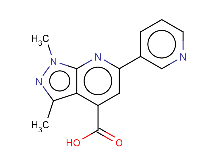 1,3-dimethyl-6-(pyridin-3-yl)-1H-pyrazolo[3,4-b]pyridine-4-carboxylic acid