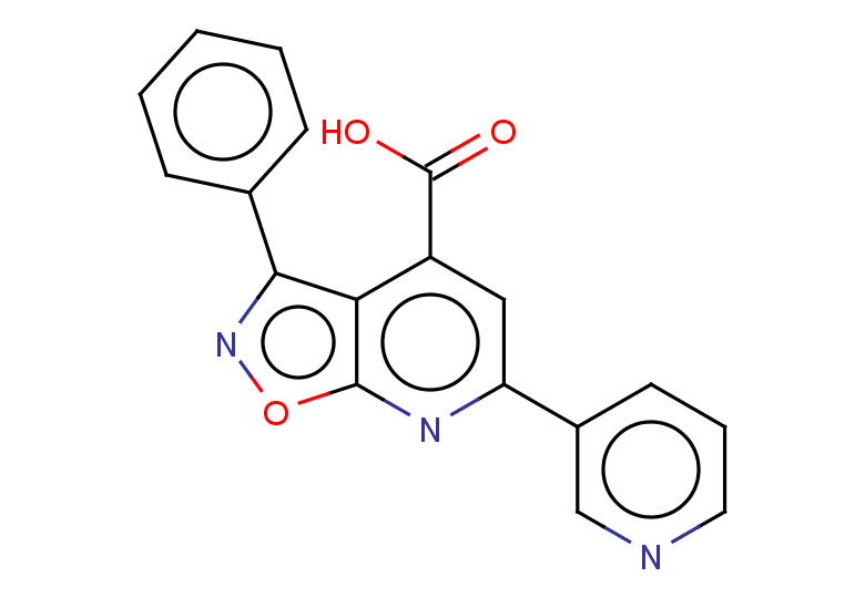 3-phenyl-6-(pyridin-3-yl)-[1,2]oxazolo[5,4-b]pyridine-4-carboxylic acid