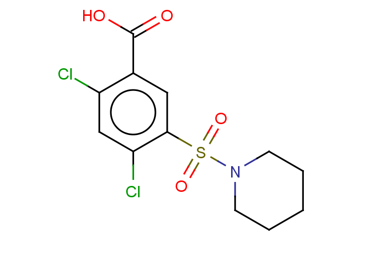2,4-dichloro-5-(piperidine-1-sulfonyl)benzoic acid