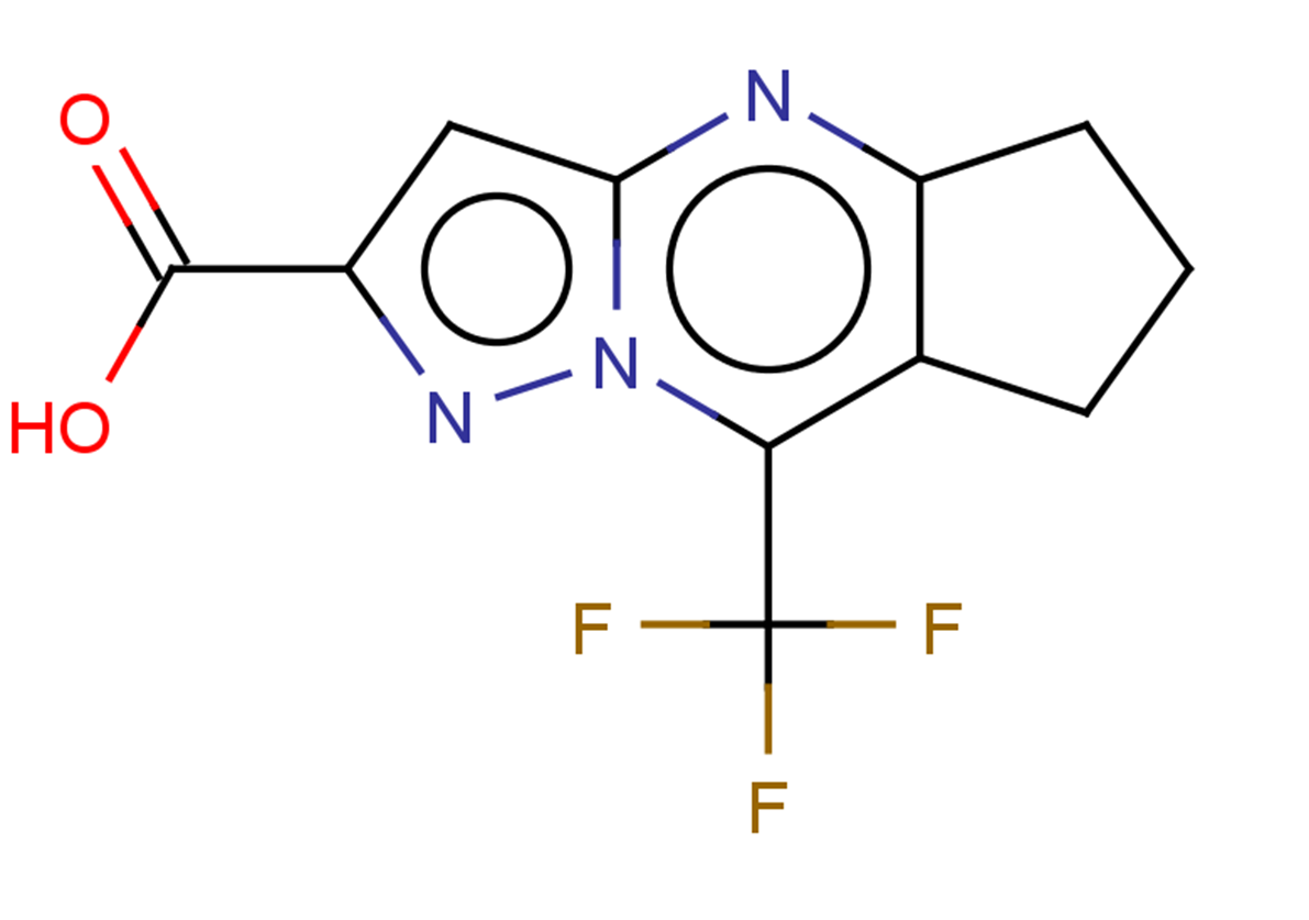 2-(trifluoromethyl)-1,8,12-triazatricyclo[7.3.0.0,3,7]dodeca-2,7,9,11-tetraene-11-carboxylic acid