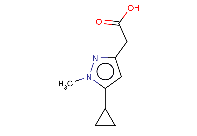 2-(5-cyclopropyl-1-methyl-1H-pyrazol-3-yl)acetic acid
