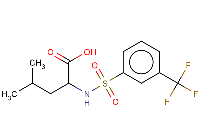 4-methyl-2-[3-(trifluoromethyl)benzenesulfonamido]pentanoic acid