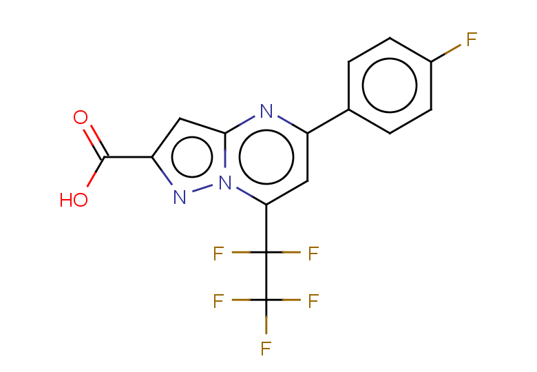 5-(4-fluorophenyl)-7-(pentafluoroethyl)pyrazolo[1,5-a]pyrimidine-2-carboxylic acid