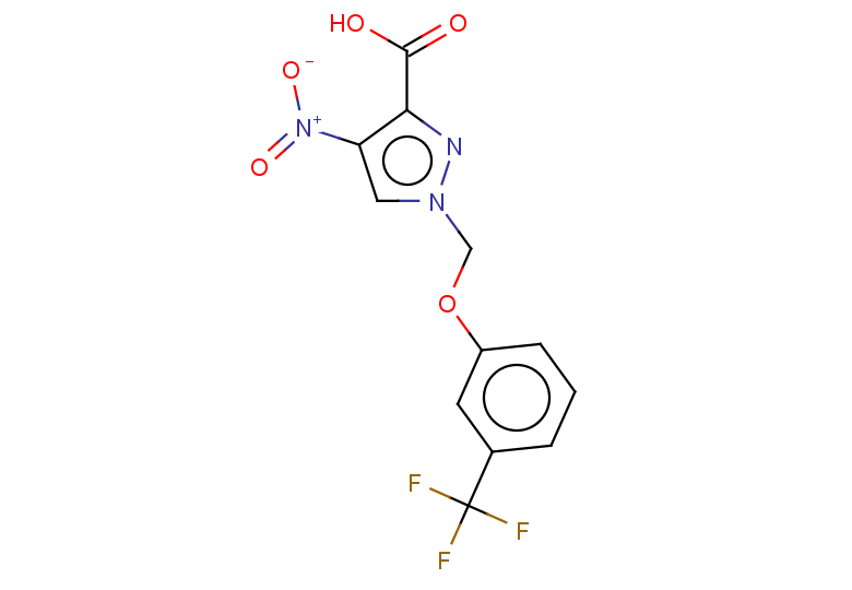 4-nitro-1-{[3-(trifluoromethyl)phenoxy]methyl}-1H-pyrazole-3-carboxylic acid