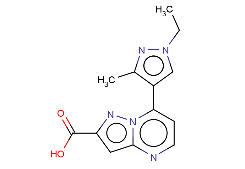 7-(1-ethyl-3-methyl-1H-pyrazol-4-yl)pyrazolo[1,5-a]pyrimidine-2-carboxylic acid