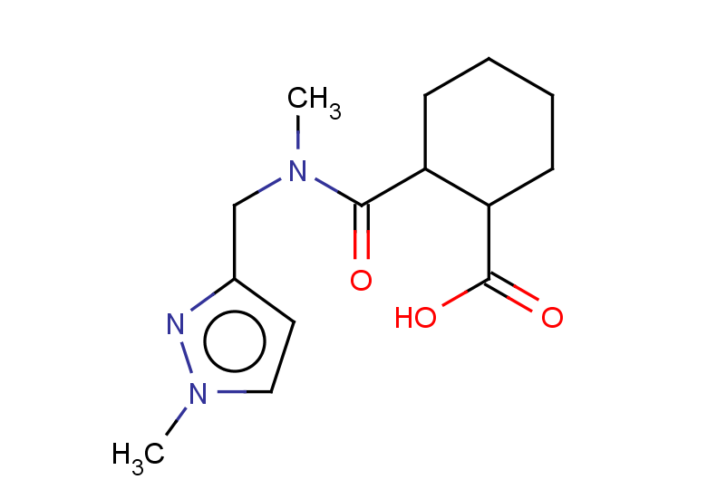 2-{methyl[(1-methyl-1H-pyrazol-3-yl)methyl]carbamoyl}cyclohexane-1-carboxylic acid, Mixture of diastereomers