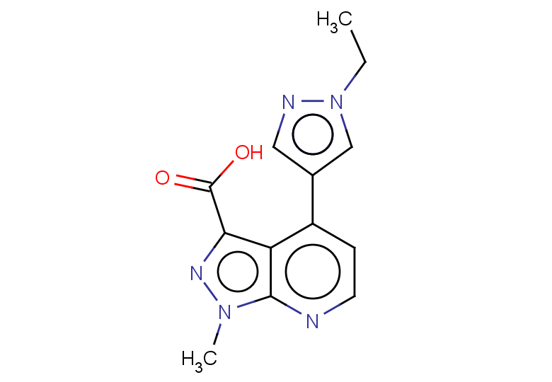 4-(1-ethyl-1H-pyrazol-4-yl)-1-methyl-1H-pyrazolo[3,4-b]pyridine-3-carboxylic acid
