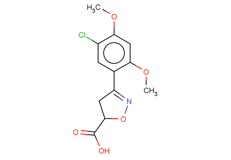 3-(5-chloro-2,4-dimethoxyphenyl)-4,5-dihydro-1,2-oxazole-5-carboxylic acid