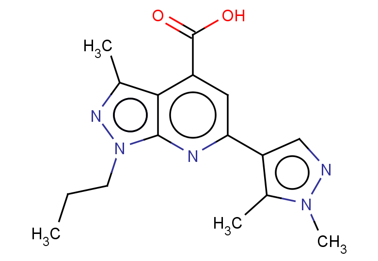 6-(1,5-dimethyl-1H-pyrazol-4-yl)-3-methyl-1-propyl-1H-pyrazolo[3,4-b]pyridine-4-carboxylic acid