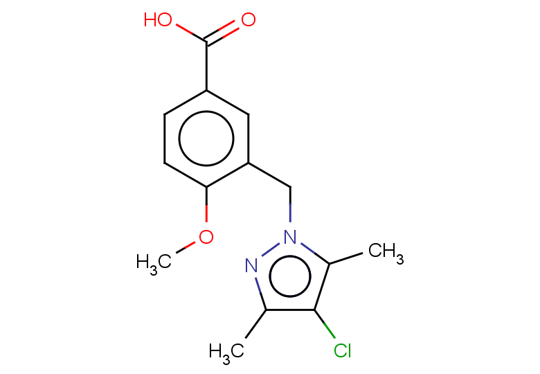 3-[(4-chloro-3,5-dimethyl-1H-pyrazol-1-yl)methyl]-4-methoxybenzoic acid