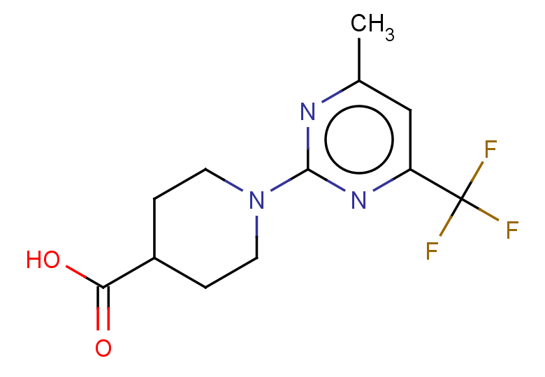 1-[4-methyl-6-(trifluoromethyl)pyrimidin-2-yl]piperidine-4-carboxylic acid