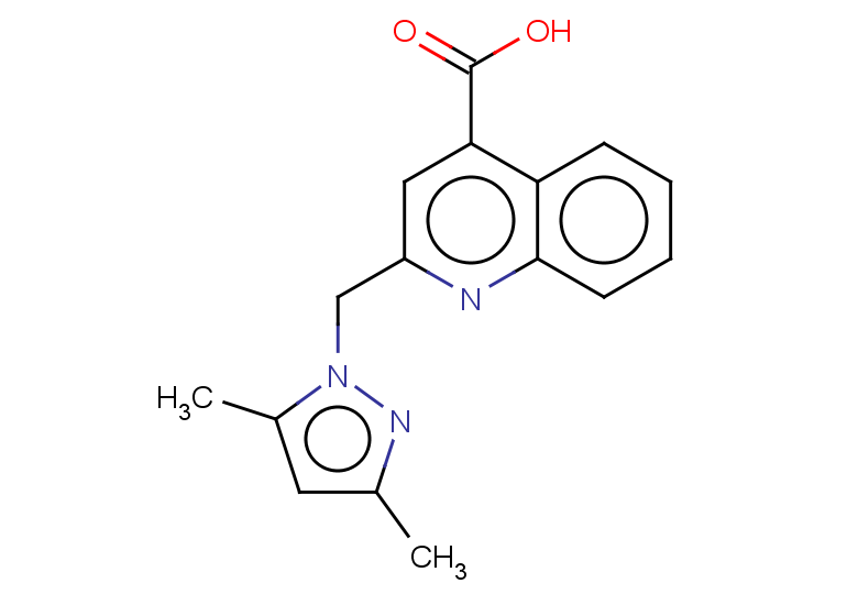 2-[(3,5-dimethyl-1H-pyrazol-1-yl)methyl]quinoline-4-carboxylic acid