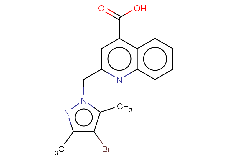 2-[(4-bromo-3,5-dimethyl-1H-pyrazol-1-yl)methyl]quinoline-4-carboxylic acid