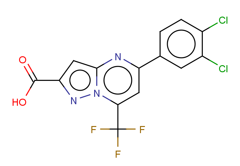5-(3,4-dichlorophenyl)-7-(trifluoromethyl)pyrazolo[1,5-a]pyrimidine-2-carboxylic acid