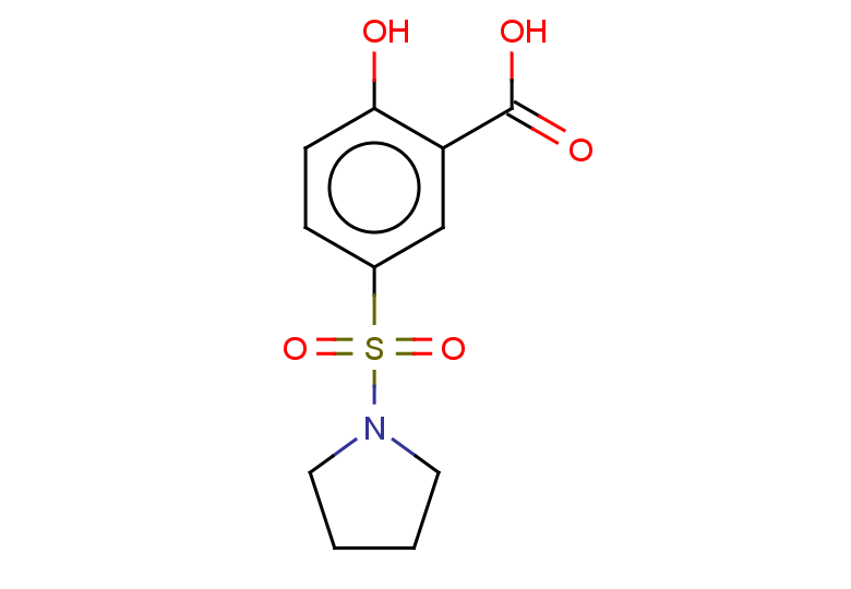2-hydroxy-5-(pyrrolidine-1-sulfonyl)benzoic acid