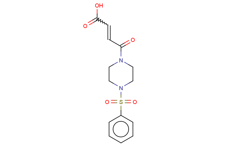 4-[4-(benzenesulfonyl)piperazin-1-yl]-4-oxobut-2-enoic acid