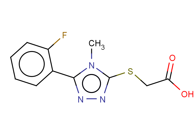 2-{[5-(2-fluorophenyl)-4-methyl-4H-1,2,4-triazol-3-yl]sulfanyl}acetic acid