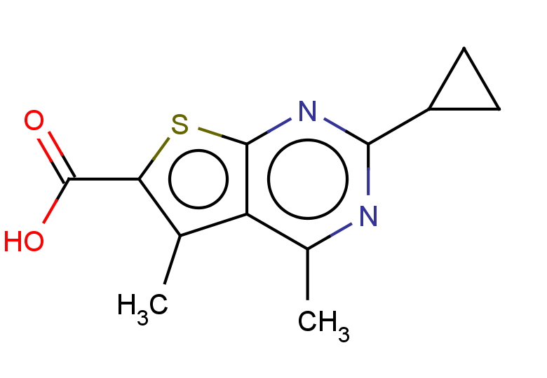 2-cyclopropyl-4,5-dimethylthieno[2,3-d]pyrimidine-6-carboxylic acid