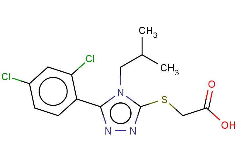 2-{[5-(2,4-dichlorophenyl)-4-(2-methylpropyl)-4H-1,2,4-triazol-3-yl]sulfanyl}acetic acid