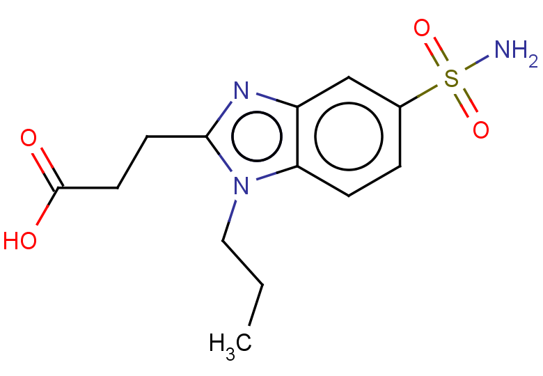3-(1-propyl-5-sulfamoyl-1H-1,3-benzodiazol-2-yl)propanoic acid