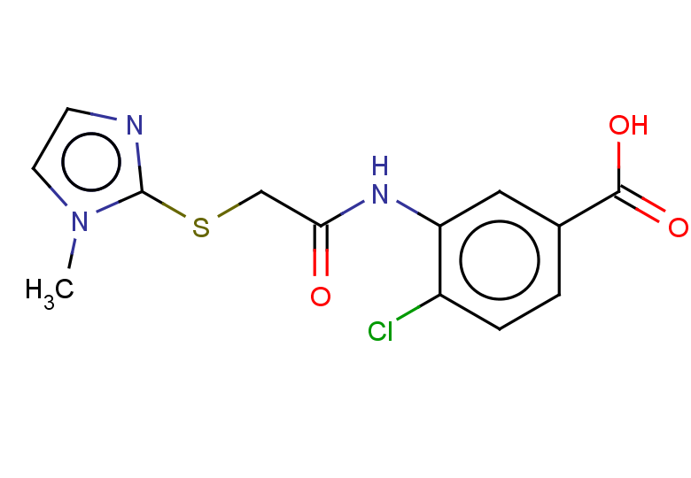 4-chloro-3-{2-[(1-methyl-1H-imidazol-2-yl)sulfanyl]acetamido}benzoic acid