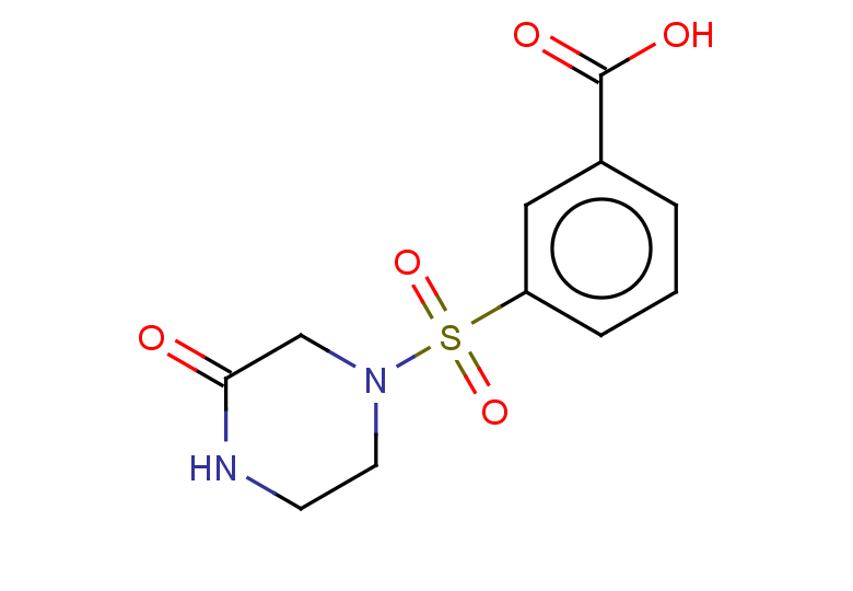 3-[(3-oxopiperazin-1-yl)sulfonyl]benzoic acid