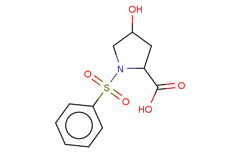 1-(benzenesulfonyl)-4-hydroxypyrrolidine-2-carboxylic acid